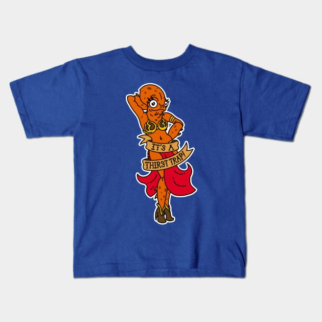 THIRST TRAP Kids T-Shirt by blairjcampbell